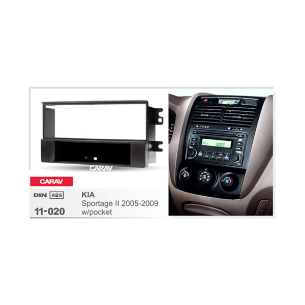 11-020 KIA Sportage II 2005-2009 (w/pocket) Fitting Kit