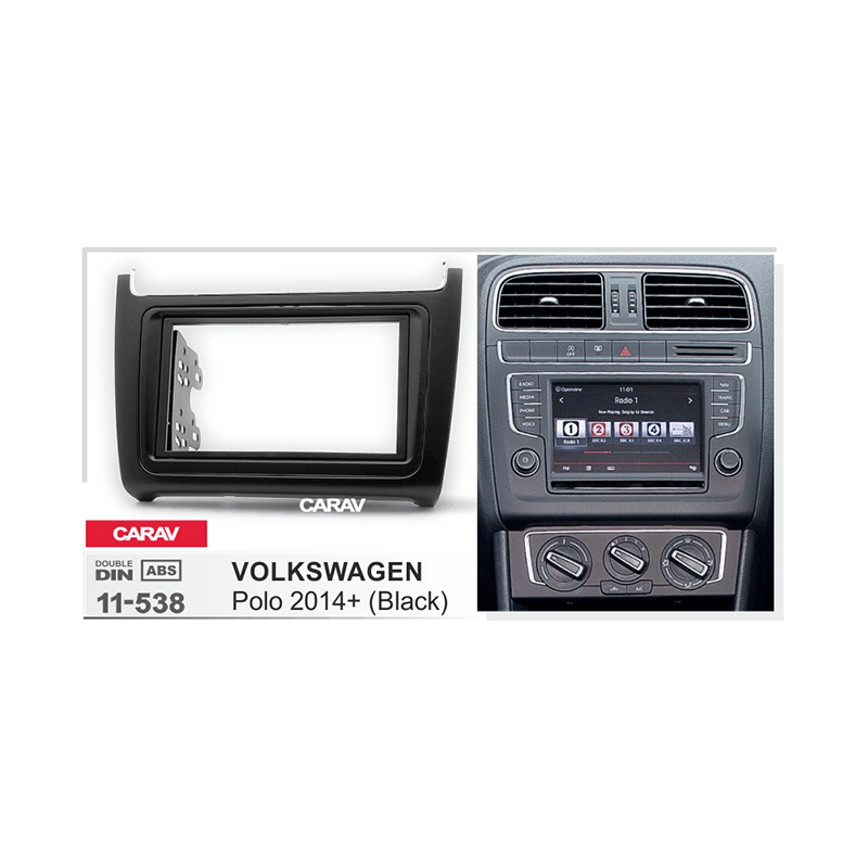 11-538 VOLKSWAGEN Polo 2014+ (Black) Fitting Kit / Stereo Fascia Panel