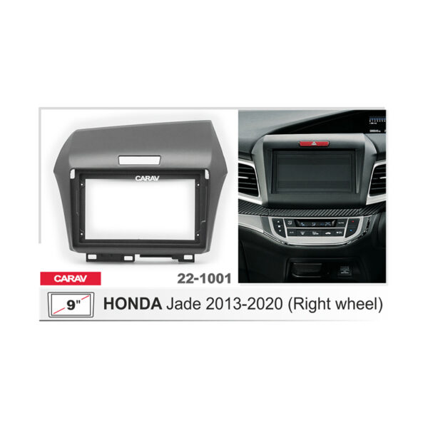 22-1001 HONDA Jade 2013+ (Right Wheel) Fitting Kit / Stereo Fascia Panel - 9 Inch