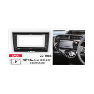 22-1086 TOYOTA Aqua 2017+ (Right Wheel) Fitting Kit / Stereo Fascia Panel - 9 Inch