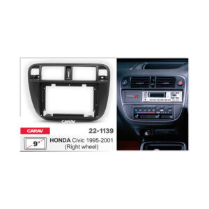22-1139 HONDA Civic 1995-2001 (Right Wheel) Fitting Kit / Stereo Fascia Panel - 9 Inch