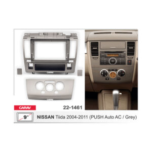 22-1461 NISSAN Tiida 2004-2011 (Right Wheel / Auto AC) Fitting Kit / Stereo Fascia Panel - 9 Inch
