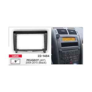 22-1484 PEUGEOT (407) 2004-2010 (Black) Fitting Kit / Stereo Fascia Panel - 9 Inch