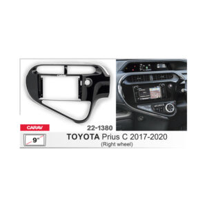 22-1380 TOYOTA Prius C 2017+, Aqua Fitting Kit / Stereo Fascia Panel - 9 Inch