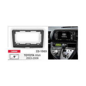 22-1503 9-inch Car Audio Installation Kit for TOYOTA Wish 2003-2009