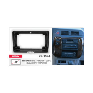 22-1524 9-inch Car Audio Installation Kit for NISSAN Patrol (Y61) 1997-2004; Safari (Y61) 1997-2004