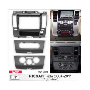 22-209 NISSAN Tiida 2004-2011 Fitting Kit / Stereo Fascia Panel - 9 Inch
