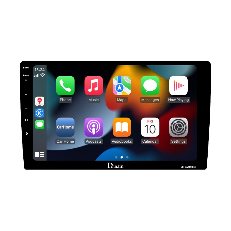 Domain DM-CA1068BT 10.1" Multimedia Receiver with Wired CarPlay & Android Auto