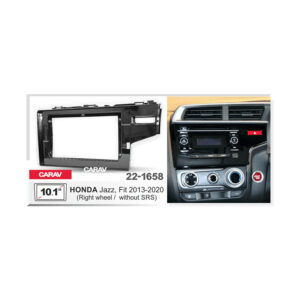 22-1658 Car Audio Installation Kit for HONDA Jazz, Fit 2013+  (Right wheel / without SRS / Gloss Black) - 10.1 Inch