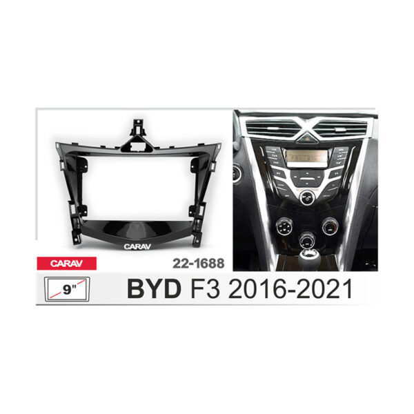 22-1688 BYD F3 2016-2021 Fitting Kit - 9 Inch