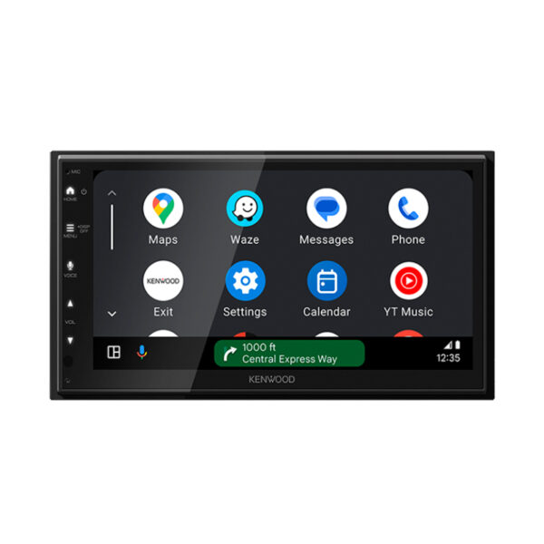 KENWOOD DMX6523S front look with Android Auto.