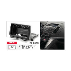 22-2005 9-inch Stereo Fitting Kit / Fascia for OPEL Zafira (C) 2011-2016