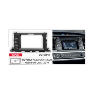 22-2013 9-inch Stereo Fitting Kit / Fascia for TOYOTA Highlander 2013-2019, Kluger 2014-2020
