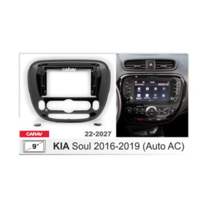 22-2027 9-inch Stereo Fitting Kit / Fascia for KIA Soul 2016-2019 (Auto AC)