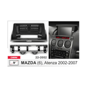 22-2052 9-inch Stereo Fitting Kit / Fascia for MAZDA (6), Atenza 2002-2007 (top mount / Ver.2)