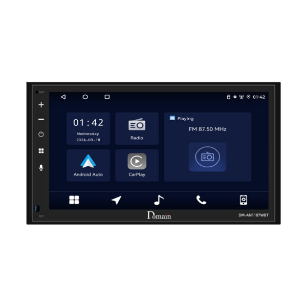 Domain DM-AN1107WBT 6.75 Inch Android 11 System with Wired and Wireless CarPlay & Android Auto