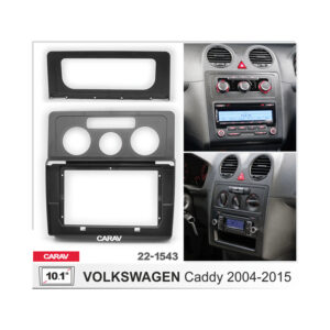 22-1543 10.1-inch Car Stereo Fitting Kit / Fascia for VOLKSWAGEN Caddy 2004-2015