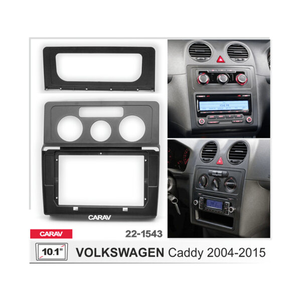 22-1543 10.1-inch Car Stereo Fitting Kit / Fascia for VOLKSWAGEN Caddy 2004-2015