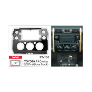 22-188 TOYOTA FJ Cruiser 2007+ (Gloss Black) Fitting Kit - 9 Inch