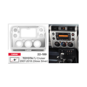 22-189 TOYOTA FJ Cruiser 2007-2018 (Gloss Silver) Fitting Kit - 9 Inch